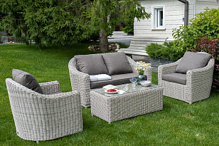 Лаунж зона 4SIS Кон Панна, цвет бежевый, садовая мебель