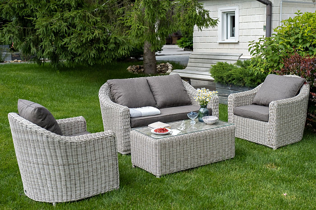 Лаунж зона 4SIS Кон Панна, цвет бежевый 