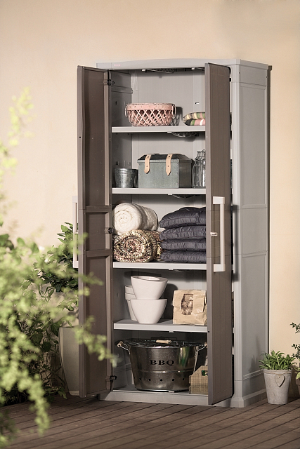 Уличный шкаф для садового инвентаря Keter Optima Tall 