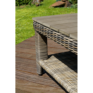 Стол кофейный Lite Venezia 180 коричневый, садовая мебель