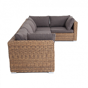 Диван угловой 4SIS Лунго (гиацинт) Цвет: соломенный, садовая мебель