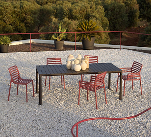 Стол раздвижной Nardi Tevere 210 Цвет: антрацит, садовая мебель