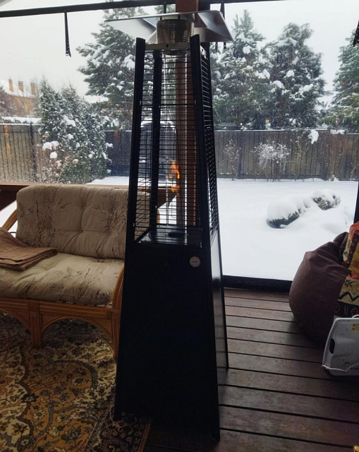 Уличный газовый обогреватель WWT 13I Total Black Mini 