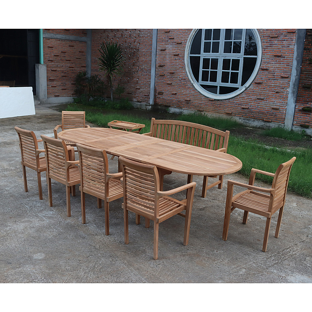 Обеденная группа из тика Lite Mestre 