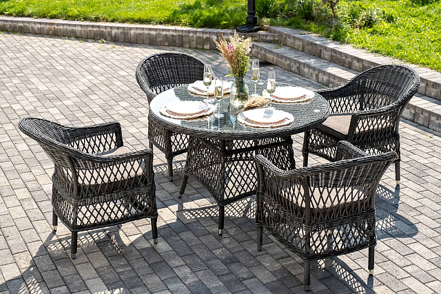 Обеденная группа 4SIS Дольче, цвет графит 