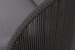 Лаунж зона 4SIS Монтелла 5-местная, цвет темно-серый, садовая мебель