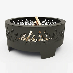 Уличный очаг Grey Stone Flamm Rhomb для сада и загородного дома Уличный очаг Grey Stone Flamm Rhomb, уличное оборудование