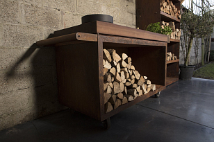 Мобильный разделочный столик OFYR 135 для сада