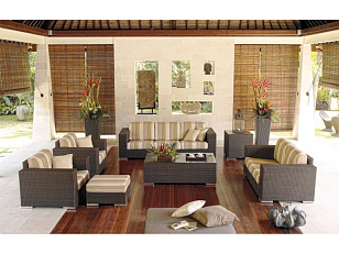 Диван с подушками Skyline Design CUATRO 2003 MOCCA, садовая мебель