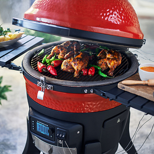Керамический гриль Kamado Joe Konnected II Red