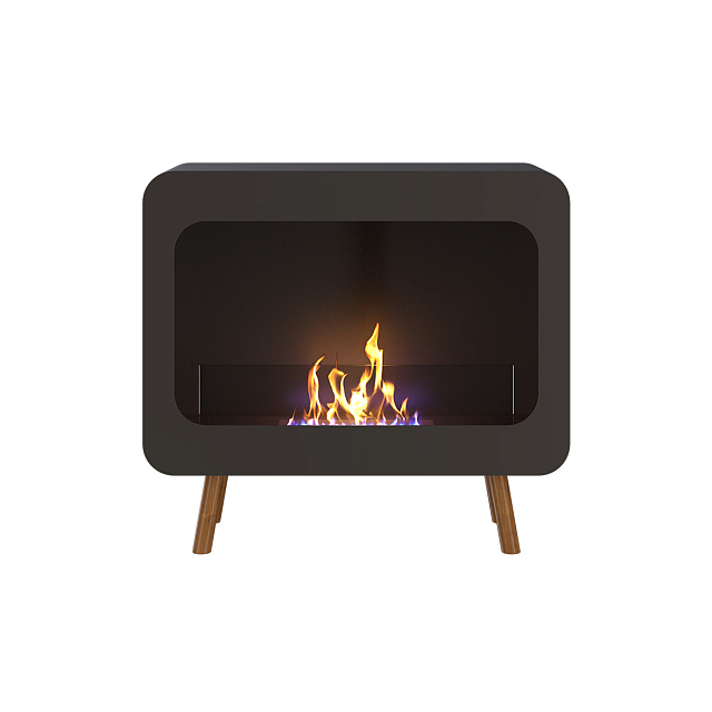 Стол-камин Kaminex Асама Черный 