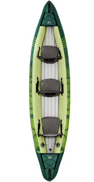 Каноэ надувное трехместное с веслами Aqua Marina Ripple-370 12'2" S22 для серфинга