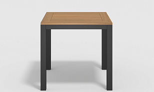 Обеденная зона Gardenini Bella Calma S 80 Карбон / Чёрный, садовая мебель