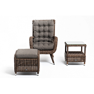 Лаунж-зона 4SIS Толедо, цвет коричневый, садовая мебель