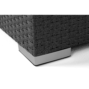 Кашпо 4SIS Лунго, цвет графит, уличное оборудование