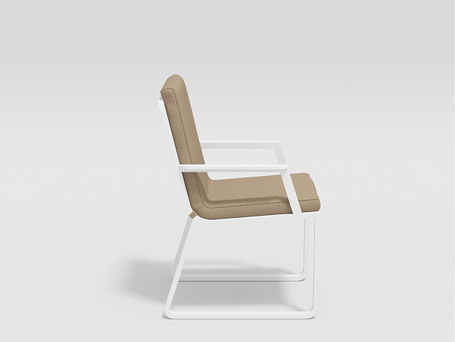 Стул Gardenini Vogle Armrest White beige 