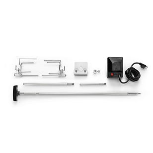 Вертел с 2-мя зажимами и электромотором для грилей Legend 365/425 для сада