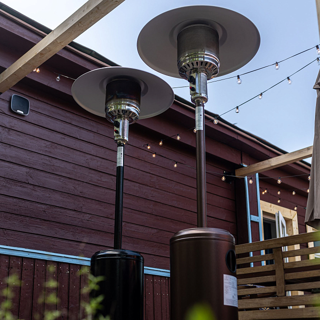 Уличный газовый обогреватель La Hacienda H1 Bronze 