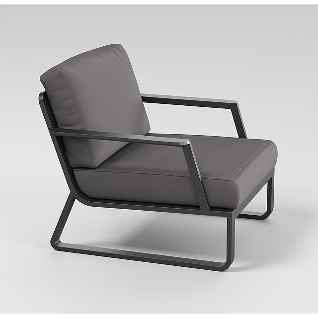 Лаунж зона Gardenini Voglie Long Карбон / Черный 