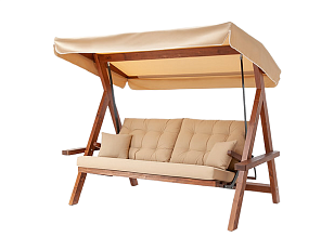 Качели трёхместные Lite Lyon с песочными подушками для дачи Качели трёхместные Lite Lyon с песочными подушками, садовая мебель