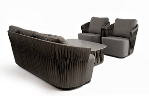 Лаунж зона 4SIS Флоренция Цвет: графит для дачи Лаунж зона 4SIS Флоренция Цвет: графит, садовая мебель