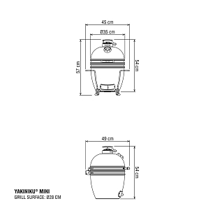 керамический гриль yakiniku mini kamado (подставка) для дачи