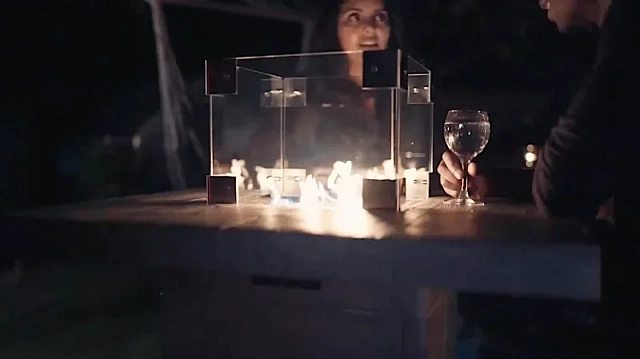 Уличный газовый стол камин Clifton Lounge Table Grey (без столешницы) 