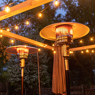 Уличный газовый обогреватель La Hacienda H1 All Black, уличное оборудование