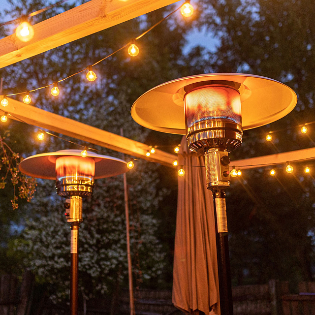 Уличный газовый обогреватель La Hacienda H1 All Black 