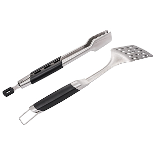 Набор инструментов Char-Broil Medallion Series 2 шт (лопатка+щипцы) для приготовления пищи Набор инструментов Char-Broil Medallion Series 2 шт (лопатка+щипцы) для сада