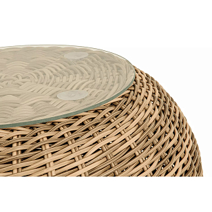 Кофейный столик 4SIS Барселона, цвет соломенный для дачи Кофейный столик 4SIS Барселона, цвет соломенный, садовая мебель