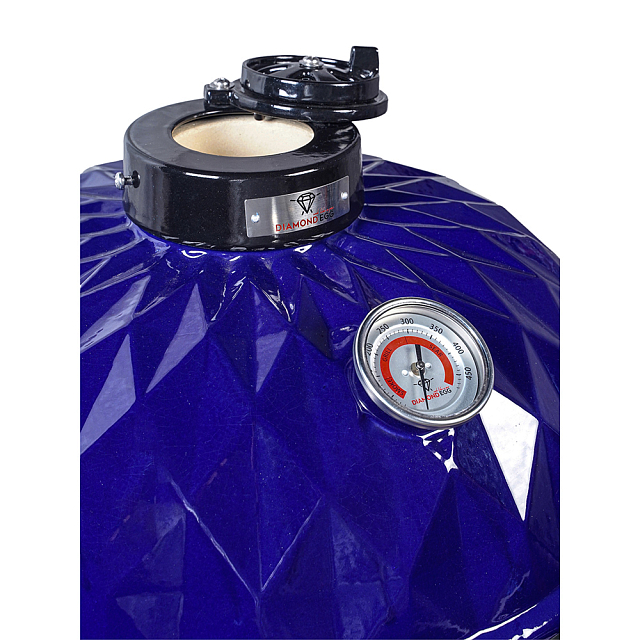 гриль керамический diamond egg xl pro цвет: синий