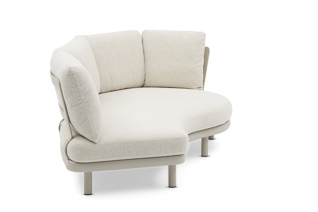 Лаунж зона (диван и парные столики) Brafritid Gotland бежевый, алюминий 