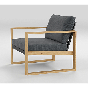 Лаунж зона Gardenini Premium Elegante Long Карбон / Антрацит, садовая мебель