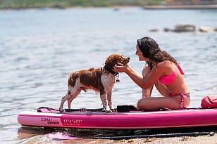 SUP-доска надувная с веслом Aqua Marina Coral Touring 11'6" S22 для серфинга SUP-доска надувная с веслом Aqua Marina Coral Touring 11'6" S22