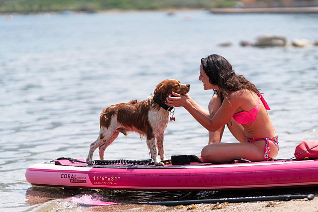 SUP-доска надувная с веслом Aqua Marina Coral Touring 11'6" S22 для серфинга