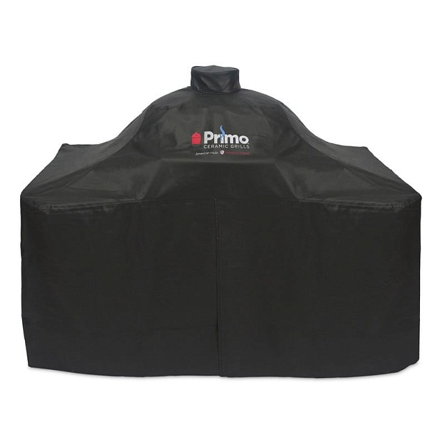 Чехол для гриля Primo Oval XL на большом деревянном столе