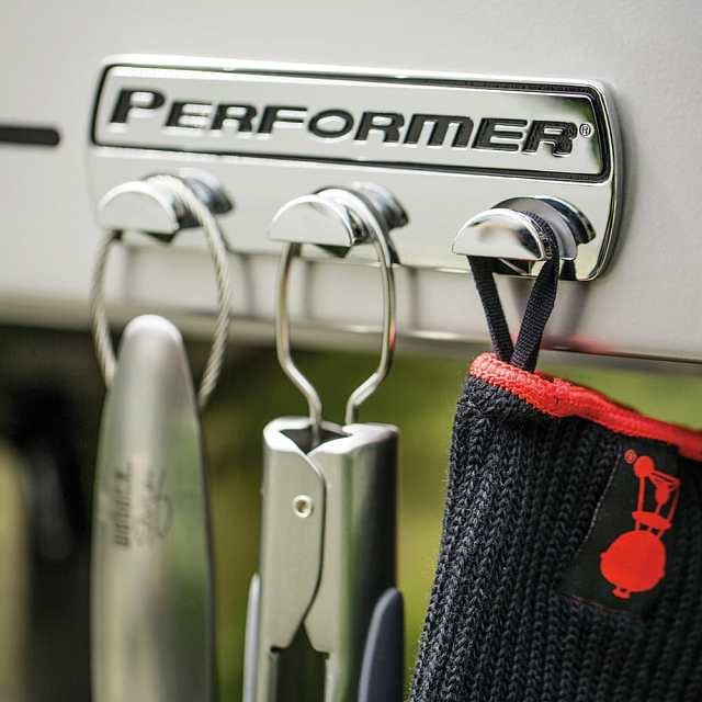 угольный гриль weber performer deluxe gbs, 57 см, черный