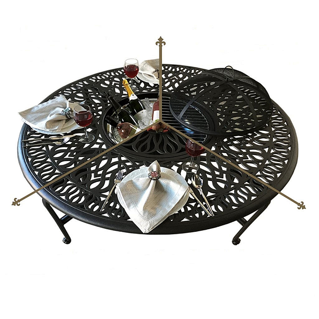 Стол с очагом и чашей Вишневый Садъ Классик D132 