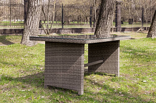 Обеденный стол Lite Fiona серый, садовая мебель