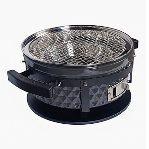 Настольный керамический гриль Diamond Egg Tabletop Grill Цвет: серый для сада