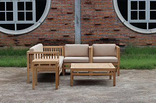 Комплект из тика Lite Carano с подушками, садовая мебель