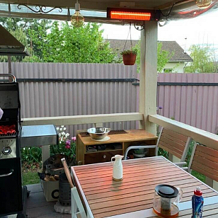 Уличный электрический обогреватель WWT Elcon RCH-2000/6, уличное оборудование