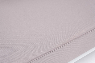 Правый модуль 4SIS Касабланка из роупа, каркас алюминий светло-серый муар, роуп серо-коричневый\, ткань бежевая 052, садовая мебель