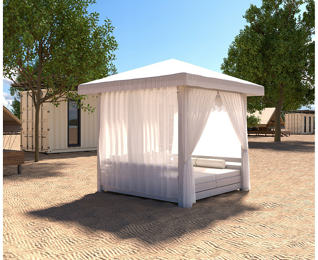 Беседка Leda Пляжная c крышей 