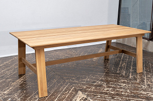 Обеденный стол из тика Joygarden Octa 220 см, садовая мебель