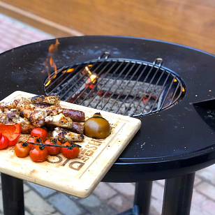 Чаша для костра La Hacienda Pittsburgh Plancha для сада и загородного дома Чаша для костра La Hacienda Pittsburgh Plancha, уличное оборудование