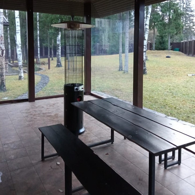 Уличный газовый обогреватель WWT 13D Pro Black 