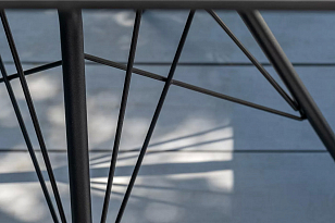 Интерьерный стол 4SIS Конте квадратный 63 Цвет: серый гранит