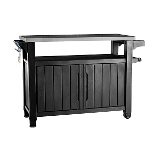 Стол для барбекю Keter Unity XL графит для дачи Стол для барбекю Keter Unity XL графит, садовая мебель